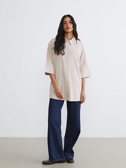 Wideleg Kad?n Jean Pantolon