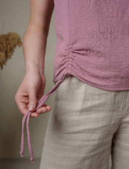 ХЛОПКОВЫЙ Топ - Новый лен фото 3