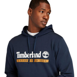 Мужская толстовка Timberland Sweatshirt Essential Established 1973 Hoodie Regular темно-синяя  фото 5