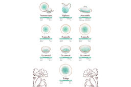 Салатник 23*23*9 см 2,2 л "Кантри" бирюзовый