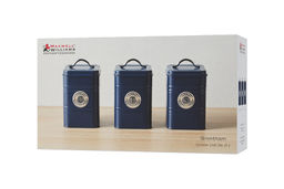 Набор банок для сыпучих продуктов Grandham, синие, 1,45 л, 3 шт - Maxwell & Williams фото 6