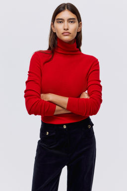 Jersey de cuello alto en mezcla de cachemira - H&m фото 5