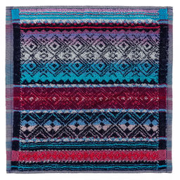 Салфетка кухонная 33х33см, махровая, пестротканая, плотность 420гр/м2, хлопок 100%, "Ромбы" (Россия)