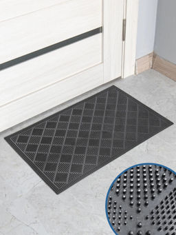 Коврик напольный придверный "Сияние" 40х60 см графитово-серый