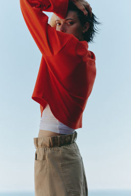 Bermudas paper bag - H&m фото 4