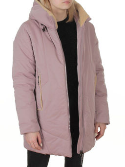 M-9085 PINK POWDER Куртка зимняя женская (верблюжья шерсть, 120 гр. холлофайбер)