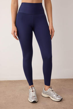 Lacivert Mat Gorunumlu Toparlay?c? Spor Tayt THMAW26TY00019