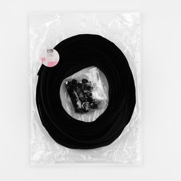 Цена за 10 шт. Набор: рулонная молния «Спираль» №5, 10 м, 20 бегунков, 40 верхних ограничителей, 20 нижних ограничителей, чёрный