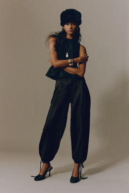 Pantal?n barrel con efecto arrugado - H&m фото 3