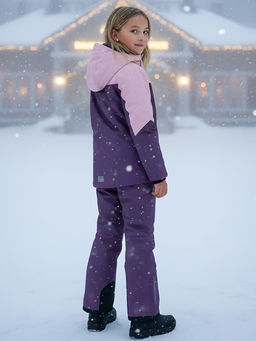 Горнолыжный костюм зимний для девочки темно-фиолетового цвета 9432TF - Valianly фото 34