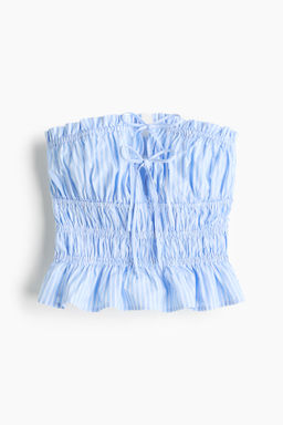 Top bandeau de algod?n con cord?n de ajuste - H&m фото 2