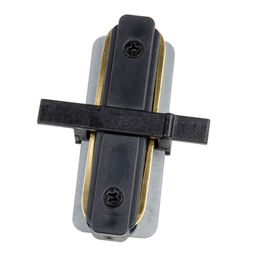UBX-Q123 R11 BLACK 1 POLYBAG Соединитель для 2-х шинопроводов типа R, прямой внутренний. Однофазный. Черный. ТМ Volpe