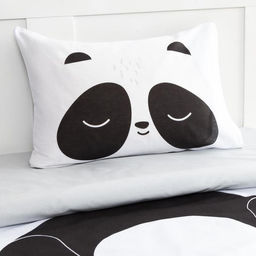 Постельное белье Этель 1,5 сп Панда 143х215 см, 150х214 см, 50х70 см -1 шт  фото 2