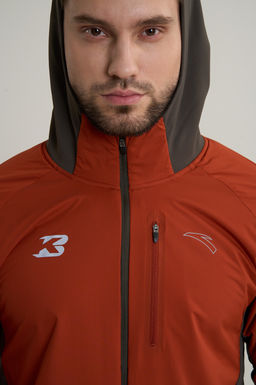 Куртка софтшелл Оранжевый ANTA RUNNING Knit Track Top фото 8