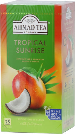 AHMAD TEA. Flavoured Collection. Tropical Sunrise карт.упаковка, 25 пак.