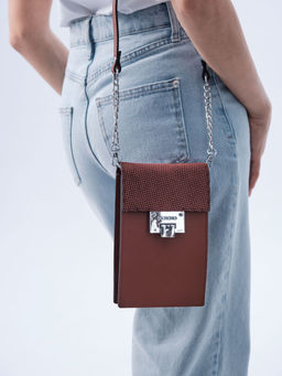 Сумка кожаная на плечо Deboro 30350 бордо