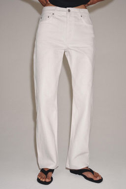 JEANS ZW COLLECTION RECTOS TIRO MEDIO / Crudo - Zara фото 2