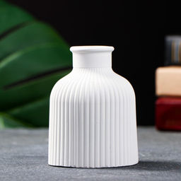 Ваза Кувшинчик в полоску, 9.5?7 см, гипс, белая - Хорошие сувениры фото 2