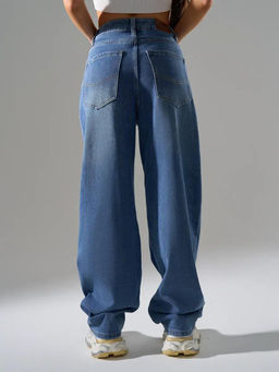 Джинсы багги мом