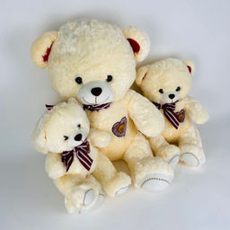 Мягкая игрушка Мишка с полосатым бантом 40 см (арт. 4858/40) - Storyland фото 2