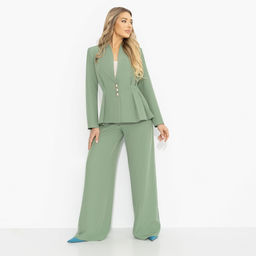 Брючный костюм женственный, Время знаков (2 в 1, дыхание леса) - Charutti фото 7