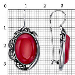 СЕРЬГИ 33312586Кр - Красная пресня фото 3