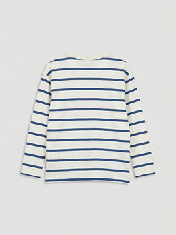 Bisiklet Yaka ?izgili Erkek ?ocuk Ti??rt