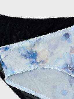 Трусы женские классические мультипак (2 шт.) серые с крупными цветами - Mark formelle фото 10