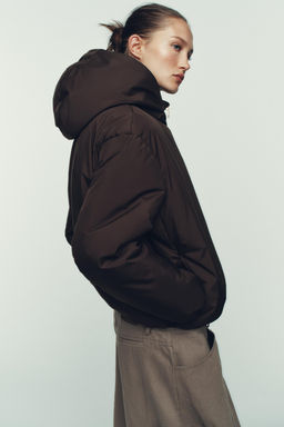 ANORAK ACOLCHADO CAPUCHA WATER REPELLENT WINDPROOF / Marr?n - Zara фото 5