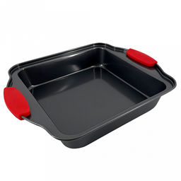 Форма для запекания Easy 28х22х5см, s0,4мм, квадратная, из углеродистой стали с антипригарным покрытием, съемные силиконовые ручки, Regent (Китай)