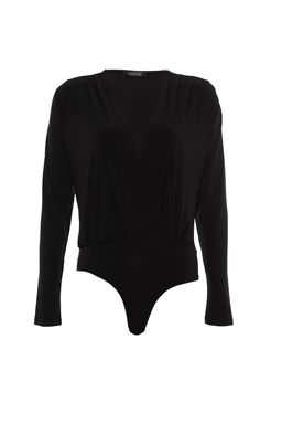 TRENDYOLMILLA Cok Renkli Bask?l? Slim C?tc?tl? Kruvaze Yaka Esnek Orme Body TWOAW20BD0035  фото 6