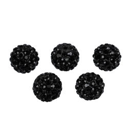 Бусина Zlatka пластик BWM-12 12 мм 5 шт №01черный