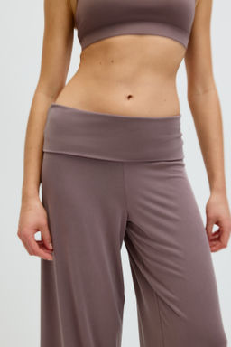 Pantal?n de yoga con cintura plegable - H&m фото 5