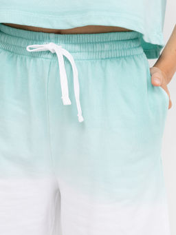 Свободный комплект (укороченный джемпер и шорты) в расцветке зеленый градиент зеленый градиент 372461 - Mark formelle фото 3