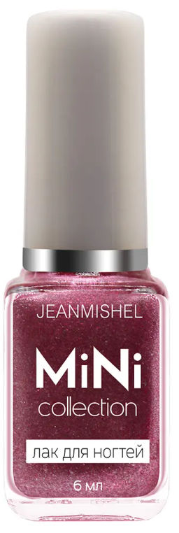JEANMISHEL Лак д/н МИНИ 6мл set №160 Фуксия с золот.песком (*24)