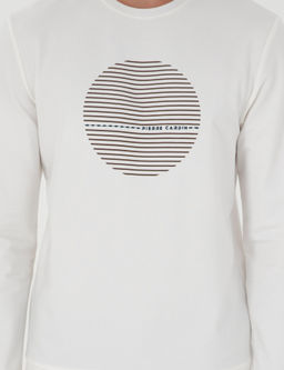 Ekru Regular Fit Sweatshirt - Pierre cardin фото 6