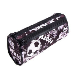 Пенал-тубус школьный Calligrata «Футбол», на молнии, 2 отделения, МИКС