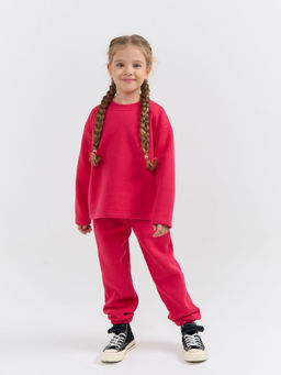 Джоггеры Фуксия с карманами утепленные - Bungly фото 6