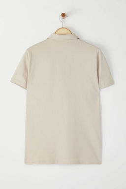 Lacivert Regular/Normal Kesim Basic %100 Pamuk Suprem K?sa Kol Polo Yaka T-shirt TMNSS25PO00001