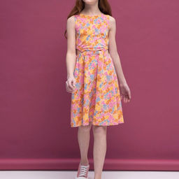 PELICAN, платье для девочек, Персиковый  фото 2