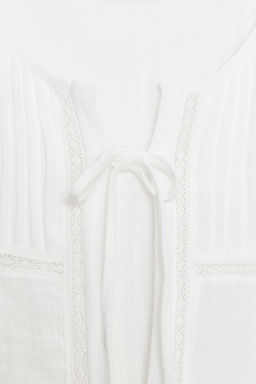 TOP WITH TIES AND TUCKS - Zara фото 14