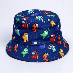 Панама детская для мальчика «Космос», синяя, р-р 52-54