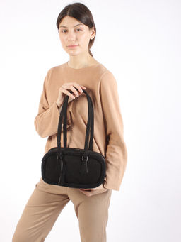 LACCOMA сумка P5821-1-черный эко кожа, искуственный мех полиэстер фото 6