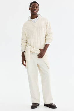 Jersey en punto trenzado Regular Fit - H&m фото 5