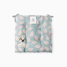 Подушка на стул «Этель. Листья», 40×40 см, зелёная