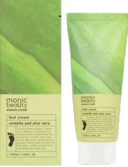 MONIC BEAUTY Skin Code Крем для ног Центелла и алоэ вера 100мл (*100)