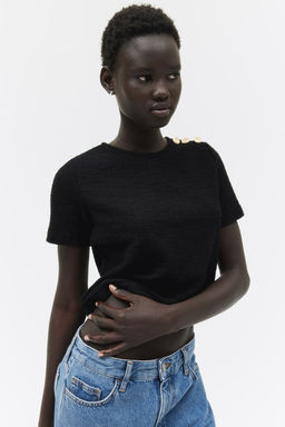 Top corto en boucle - H&m фото 3