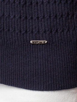 VILATTE / Джемпер фактурной вязки из вискозы фото 2