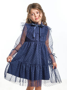 Платье для девочки нарядное детское праздничное	 UD 7360 синий - Mini maxi фото 13