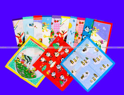 Цена за 10 пар. Носовые платки детские плотный поплин